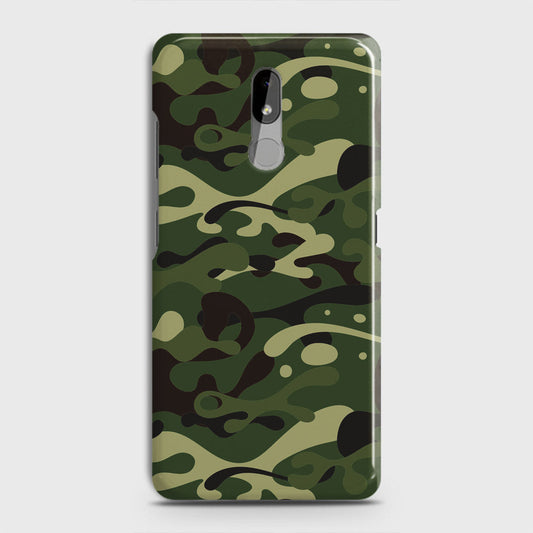 Nokia 3.2 Cover - Camo Series - Forest Green Design - Matte Finish - Snap On Hard Case with LifeTime Colors Guarantee