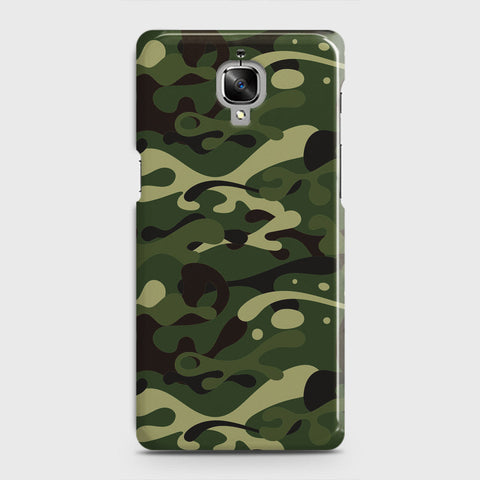 OnePlus 3  Cover - Camo Series - Forest Green Design - Matte Finish - Snap On Hard Case with LifeTime Colors Guarantee