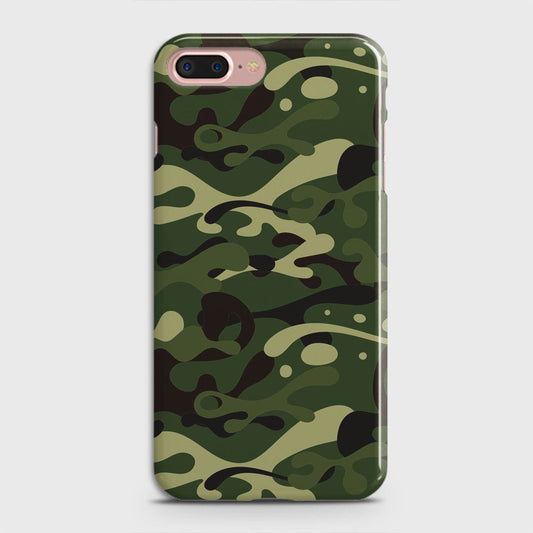iPhone 8 Plus Cover - Camo Series - Forest Green Design - Matte Finish - Snap On Hard Case with LifeTime Colors Guarantee