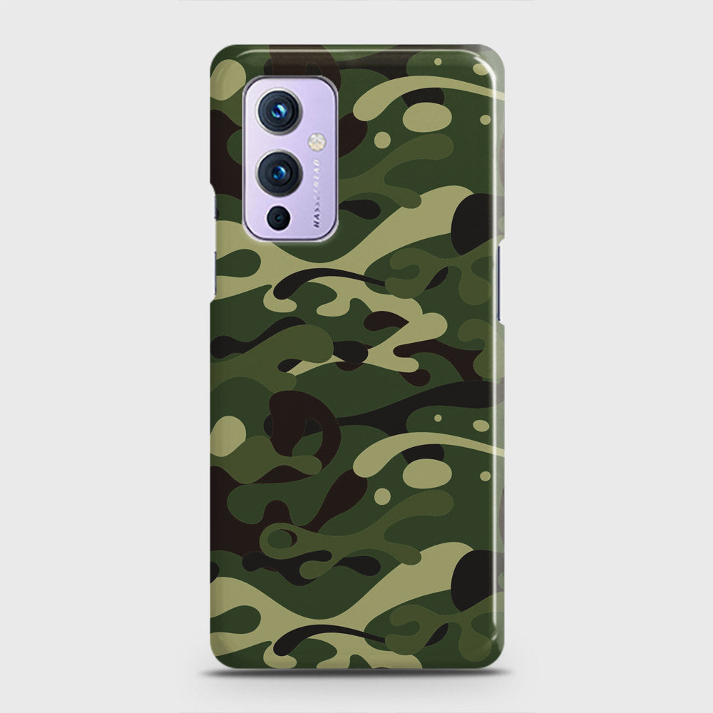 OnePlus 9  Cover - Camo Series - Forest Green Design - Matte Finish - Snap On Hard Case with LifeTime Colors Guarantee
