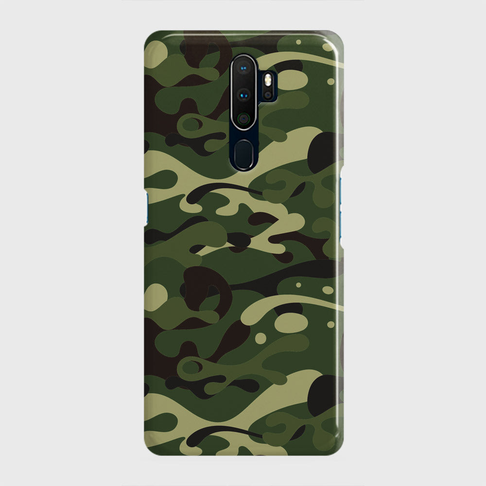 Oppo A5 2020 Cover - Camo Series - Forest Green Design - Matte Finish - Snap On Hard Case with LifeTime Colors Guarantee