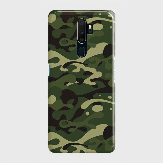 Oppo A5 2020 Cover - Camo Series - Forest Green Design - Matte Finish - Snap On Hard Case with LifeTime Colors Guarantee