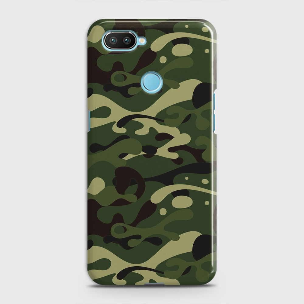Oppo A5 with Sensor Cut Cover - Camo Series - Forest Green Design - Matte Finish - Snap On Hard Case with LifeTime Colors Guarantee