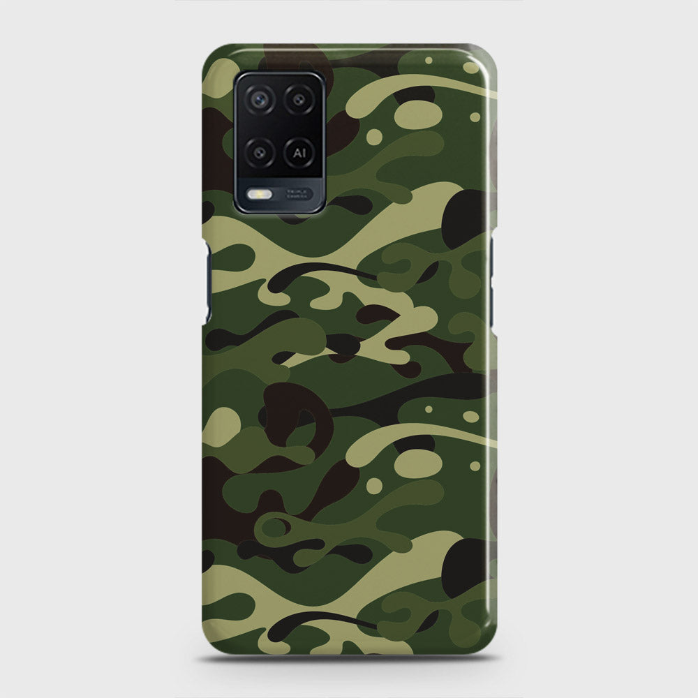 Oppo A54  Cover - Camo Series - Forest Green Design - Matte Finish - Snap On Hard Case with LifeTime Colors Guarantee