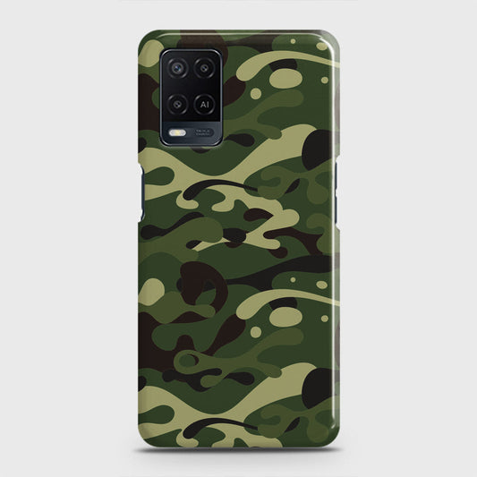 Oppo A54  Cover - Camo Series - Forest Green Design - Matte Finish - Snap On Hard Case with LifeTime Colors Guarantee