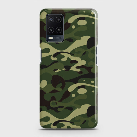 Oppo A54  Cover - Camo Series - Forest Green Design - Matte Finish - Snap On Hard Case with LifeTime Colors Guarantee