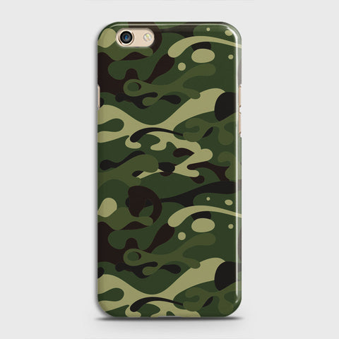 Oppo F3 Cover - Camo Series - Forest Green Design - Matte Finish - Snap On Hard Case with LifeTime Colors Guarantee