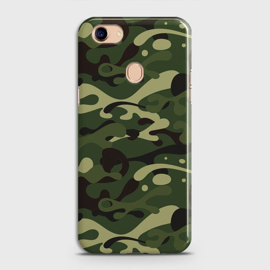 Oppo F5 / F5 Youth Cover - Camo Series - Forest Green Design - Matte Finish - Snap On Hard Case with LifeTime Colors Guarantee
