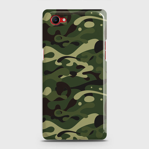 Oppo F7 Youth Cover - Camo Series - Forest Green Design - Matte Finish - Snap On Hard Case with LifeTime Colors Guarantee