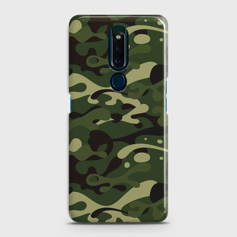 Oppo F11 Pro Cover - Camo Series - Forest Green Design - Matte Finish - Snap On Hard Case with LifeTime Colors Guarantee