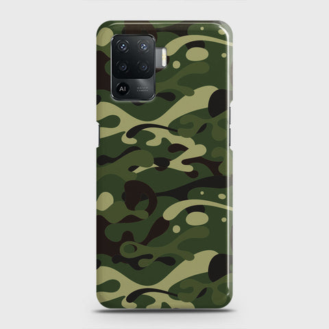 Oppo F19 Pro Cover - Camo Series - Forest Green Design - Matte Finish - Snap On Hard Case with LifeTime Colors Guarantee