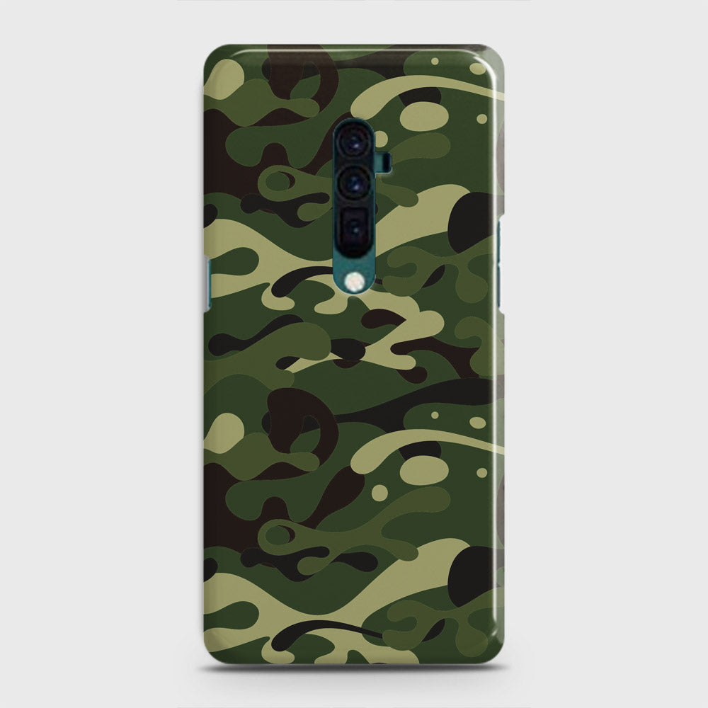 Oppo Reno 10x zoom Cover - Camo Series - Forest Green Design - Matte Finish - Snap On Hard Case with LifeTime Colors Guarantee