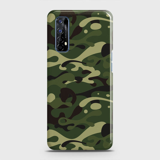 Realme 7 Cover - Camo Series - Forest Green Design - Matte Finish - Snap On Hard Case with LifeTime Colors Guarantee