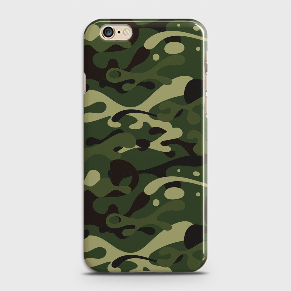 iPhone 6 Plus Cover - Camo Series - Forest Green Design - Matte Finish - Snap On Hard Case with LifeTime Colors Guarantee