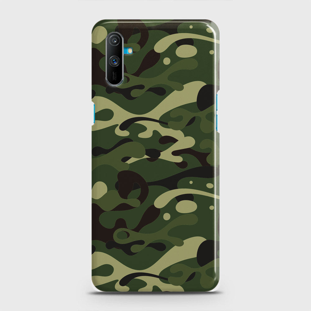 Realme C3 Cover - Camo Series - Forest Green Design - Matte Finish - Snap On Hard Case with LifeTime Colors Guarantee