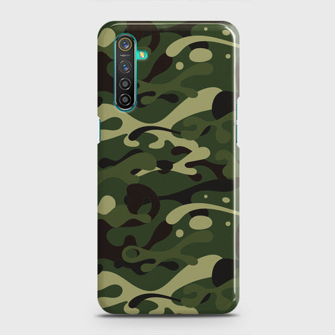 Realme 6 Cover - Camo Series - Forest Green Design - Matte Finish - Snap On Hard Case with LifeTime Colors Guarantee
