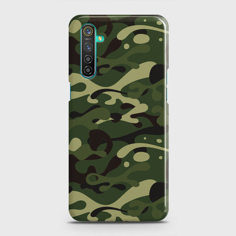 Realme 6 Pro Cover - Camo Series - Forest Green Design - Matte Finish - Snap On Hard Case with LifeTime Colors Guarantee
