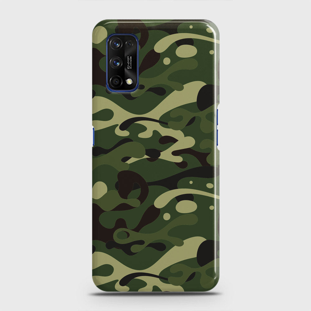 Realme 7 Pro Cover - Camo Series - Forest Green Design - Matte Finish - Snap On Hard Case with LifeTime Colors Guarantee