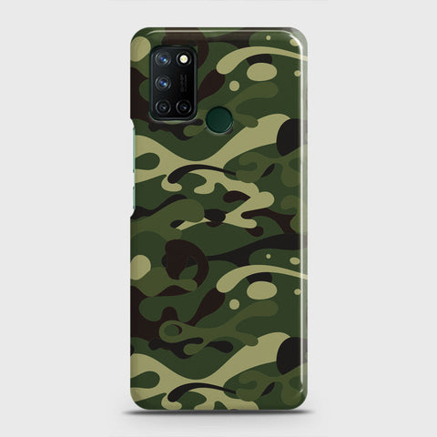 Realme 7i Cover - Camo Series - Forest Green Design - Matte Finish - Snap On Hard Case with LifeTime Colors Guarantee