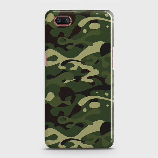 Realme C2 with out flash Forest hole Cover - Camo Series - Forest Green Design - Matte Finish - Snap On Hard Case with LifeTime Colors Guarantee