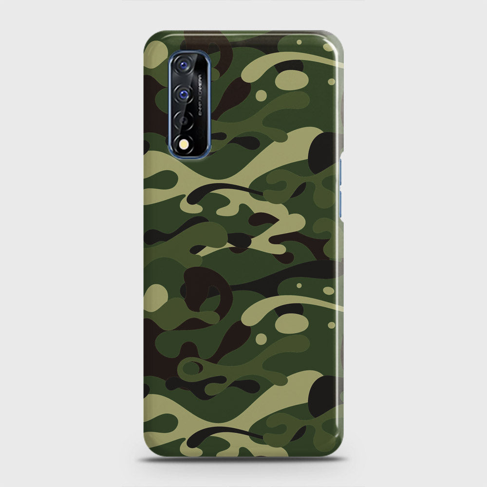 Realme Narzo 30 Cover - Camo Series - Forest Green Design - Matte Finish - Snap On Hard Case with LifeTime Colors Guarantee