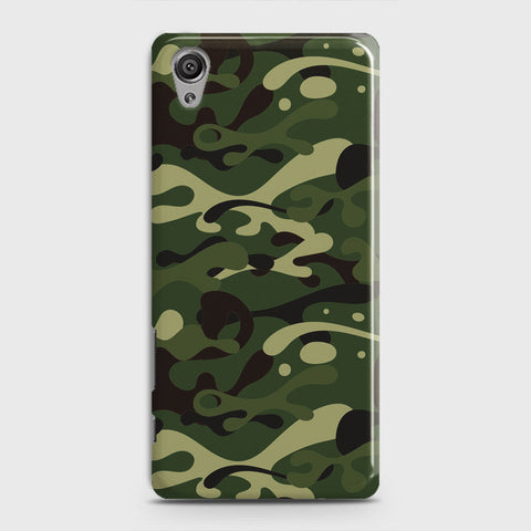 Sony Xperia XA Cover - Camo Series - Forest Green Design - Matte Finish - Snap On Hard Case with LifeTime Colors Guarantee