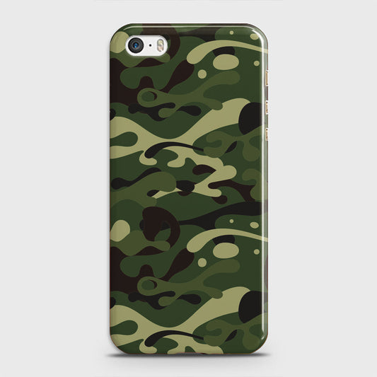 iPhone 5C Cover - Camo Series - Forest Green Design - Matte Finish - Snap On Hard Case with LifeTime Colors Guarantee