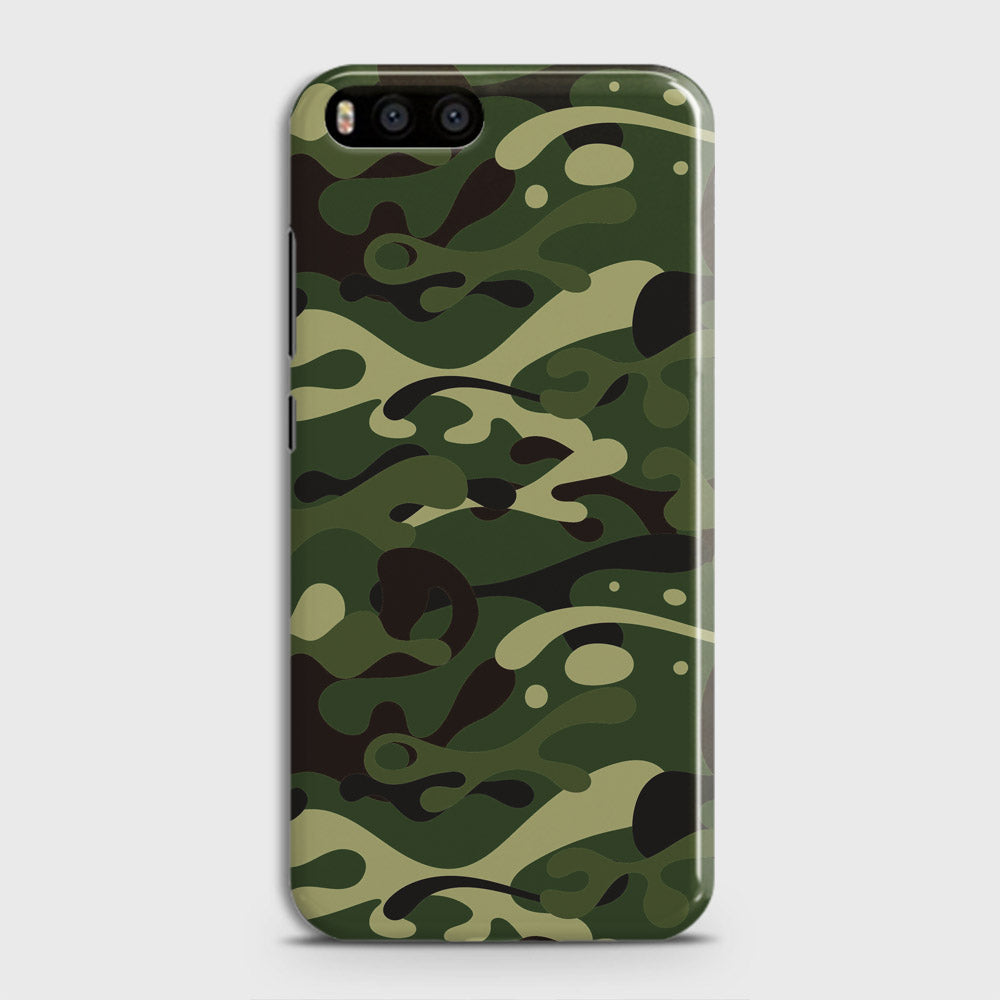 Xiaomi Mi 6  Cover - Camo Series - Forest Green Design - Matte Finish - Snap On Hard Case with LifeTime Colors Guarantee