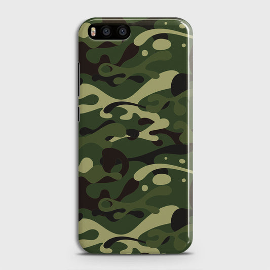 Xiaomi Mi 6  Cover - Camo Series - Forest Green Design - Matte Finish - Snap On Hard Case with LifeTime Colors Guarantee