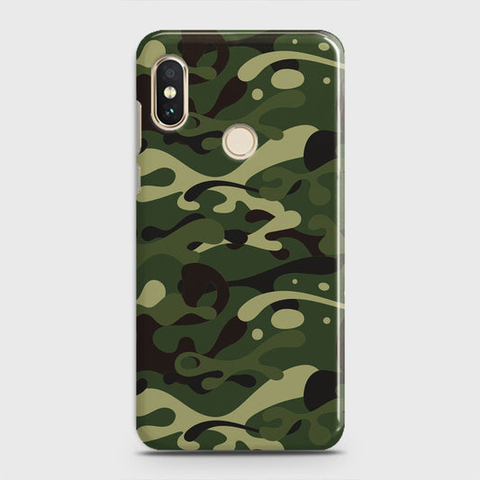 Xiaomi Mi 8 Cover - Camo Series - Forest Green Design - Matte Finish - Snap On Hard Case with LifeTime Colors Guarantee