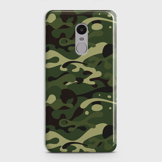 Xiaomi Redmi Note 4 / 4X Cover - Camo Series - Forest Green Design - Matte Finish - Snap On Hard Case with LifeTime Colors Guarantee