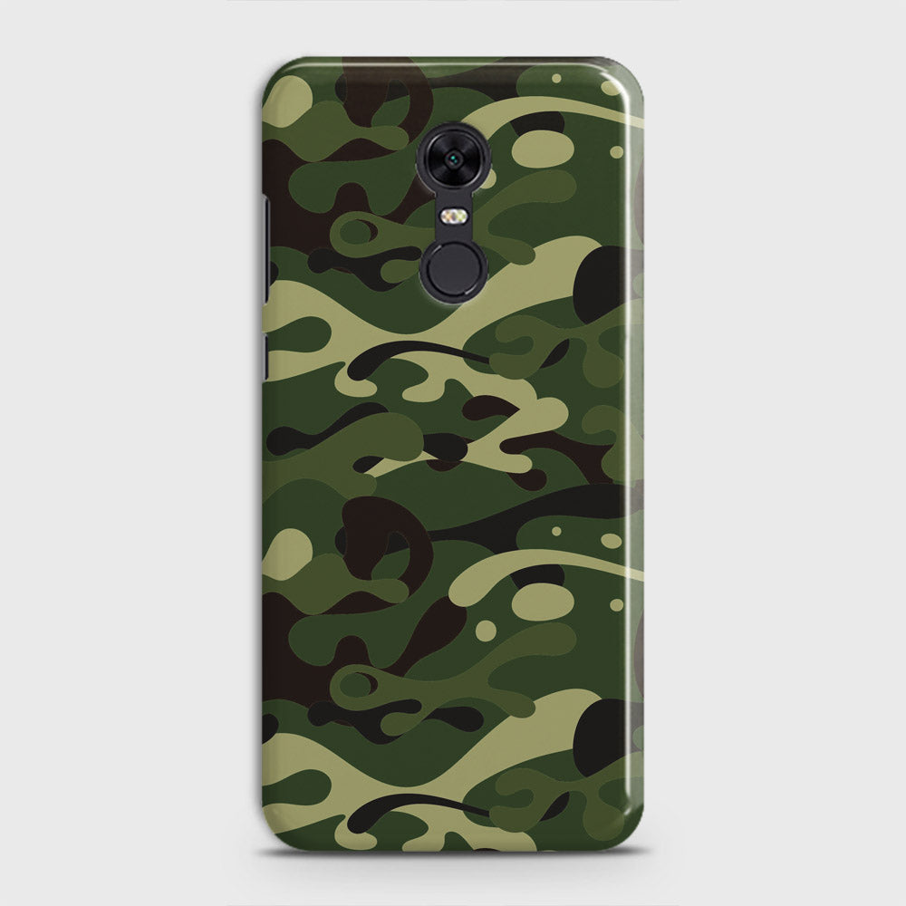 Redmi 5 Plus  Cover - Camo Series - Forest Green Design - Matte Finish - Snap On Hard Case with LifeTime Colors Guarantee