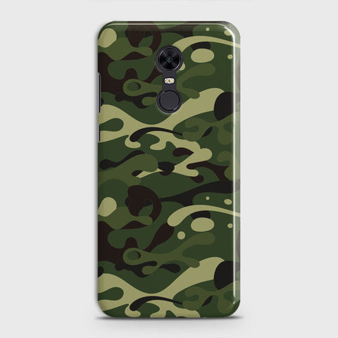 Redmi 5 Plus  Cover - Camo Series - Forest Green Design - Matte Finish - Snap On Hard Case with LifeTime Colors Guarantee