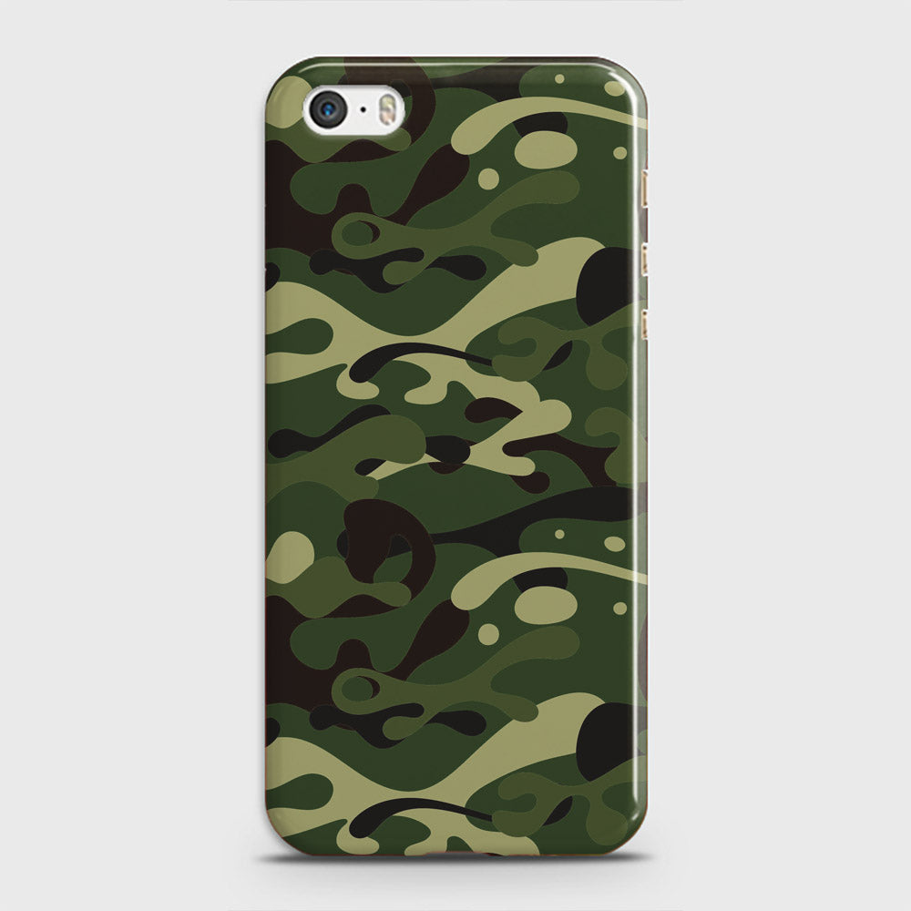 iPhone 5s Cover - Camo Series - Forest Green Design - Matte Finish - Snap On Hard Case with LifeTime Colors Guarantee