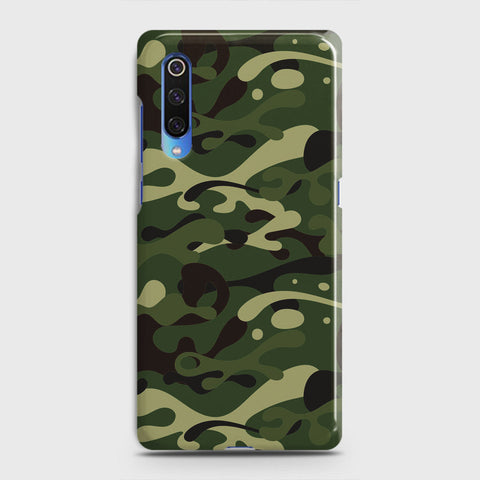 Xiaomi Mi 9 Cover - Camo Series - Forest Green Design - Matte Finish - Snap On Hard Case with LifeTime Colors Guarantee