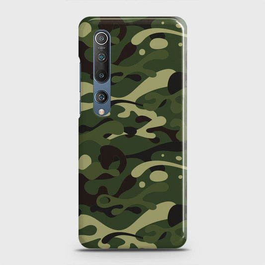 Xiaomi Mi 10 Pro Cover - Camo Series - Forest Green Design - Matte Finish - Snap On Hard Case with LifeTime Colors Guarantee