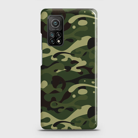 Xiaomi Mi 10T Cover - Camo Series - Forest Green Design - Matte Finish - Snap On Hard Case with LifeTime Colors Guarantee