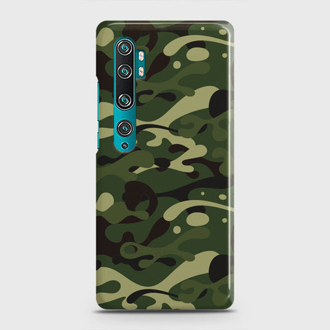Xiaomi Mi Note 10 Pro Cover - Camo Series - Forest Green Design - Matte Finish - Snap On Hard Case with LifeTime Colors Guarantee