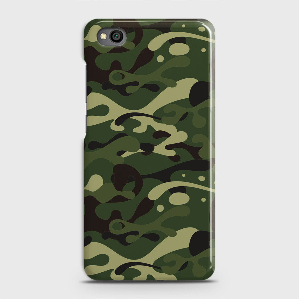 Xiaomi Redmi Go Cover - Camo Series - Forest Green Design - Matte Finish - Snap On Hard Case with LifeTime Colors Guarantee