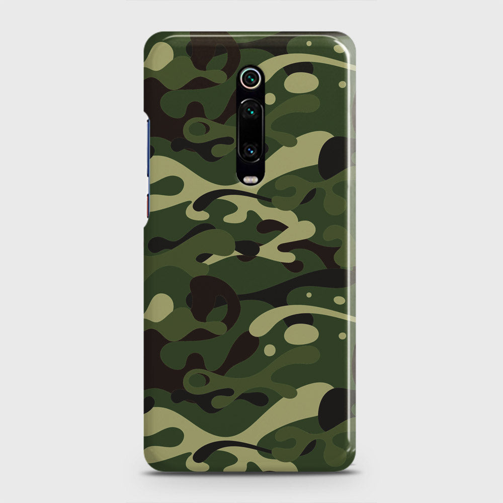 Xiaomi Mi 9T Cover - Camo Series - Forest Green Design - Matte Finish - Snap On Hard Case with LifeTime Colors Guarantee