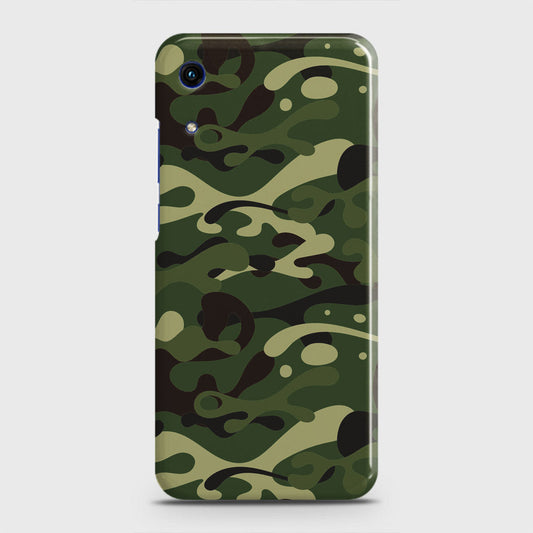 Honor 8A Without Sensor Cut Cover - Camo Series - Forest Green Design - Matte Finish - Snap On Hard Case with LifeTime Colors Guarantee