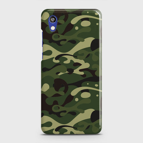 Honor 8S Cover - Camo Series - Forest Green Design - Matte Finish - Snap On Hard Case with LifeTime Colors Guarantee