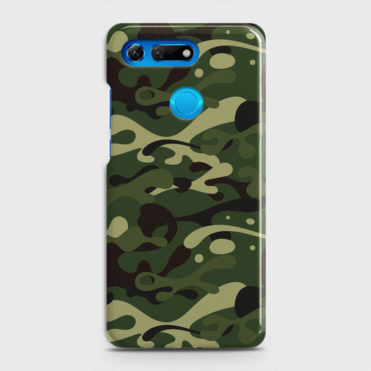 Huawei Honor View 20 Cover - Camo Series - Forest Green Design - Matte Finish - Snap On Hard Case with LifeTime Colors Guarantee