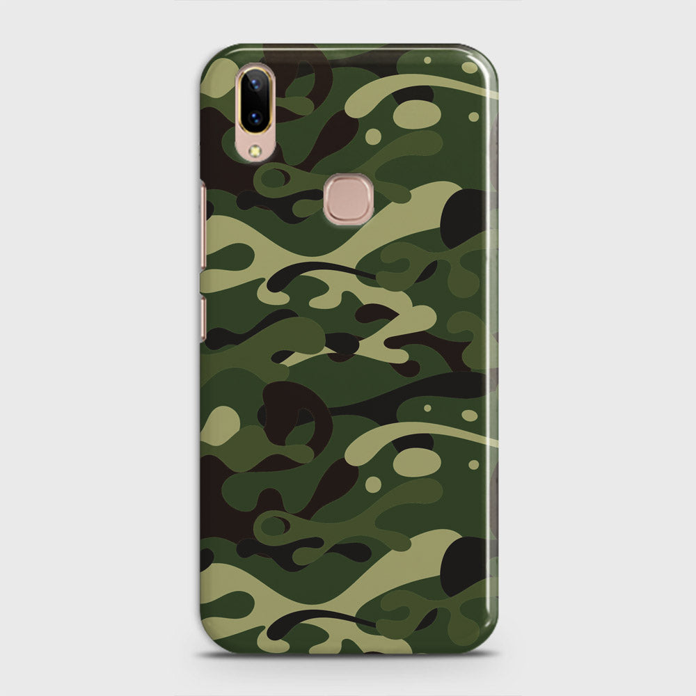 Vivo V9 / V9 Youth Cover - Camo Series - Forest Green Design - Matte Finish - Snap On Hard Case with LifeTime Colors Guarantee