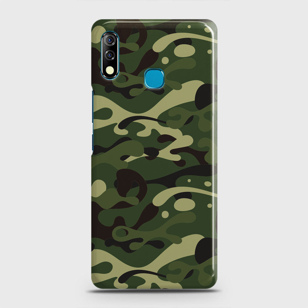 Infinix Hot 8 Lite Cover - Camo Series - Forest Green Design - Matte Finish - Snap On Hard Case with LifeTime Colors Guarantee