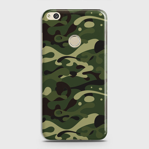 Huawei Honor 8 Lite Cover - Camo Series - Forest Green Design - Matte Finish - Snap On Hard Case with LifeTime Colors Guarantee