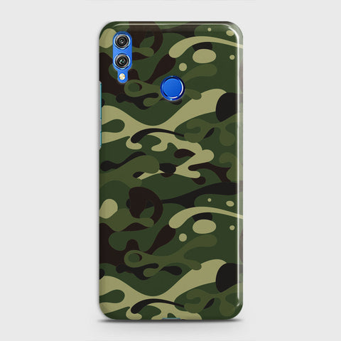 Huawei Honor 8X Cover - Camo Series - Forest Green Design - Matte Finish - Snap On Hard Case with LifeTime Colors Guarantee