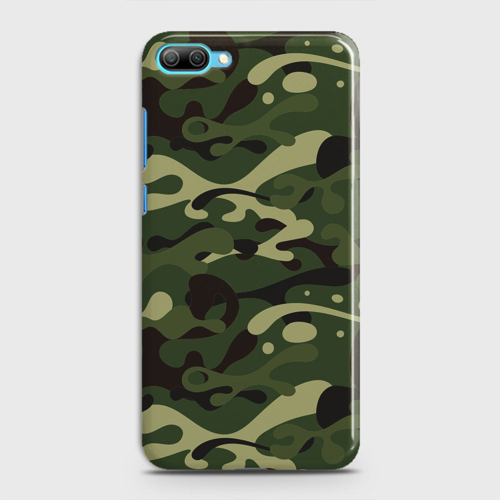 Huawei Honor 10 Lite Cover - Camo Series - Forest Green Design - Matte Finish - Snap On Hard Case with LifeTime Colors Guarantee