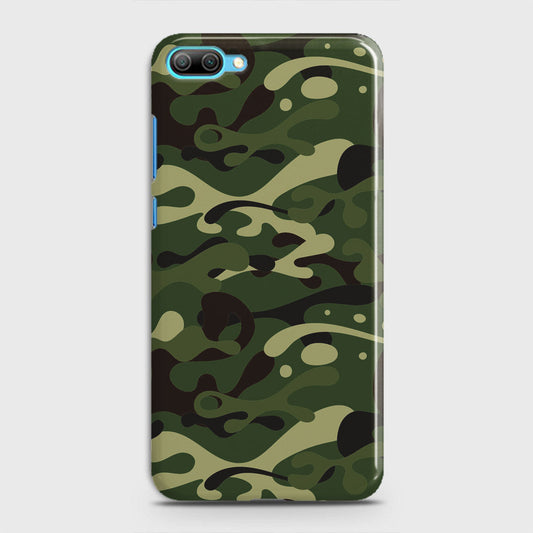 Huawei Honor 10 Lite Cover - Camo Series - Forest Green Design - Matte Finish - Snap On Hard Case with LifeTime Colors Guarantee