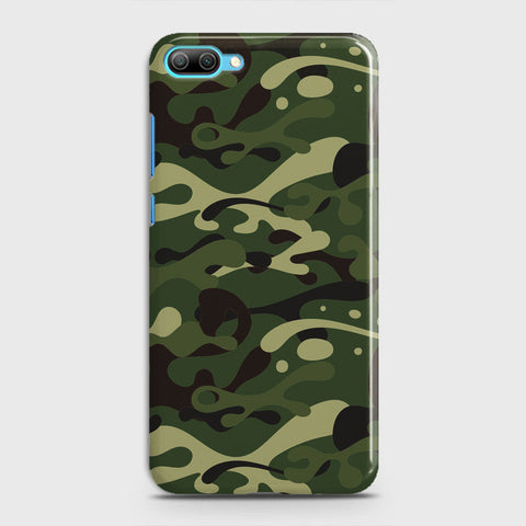 Huawei Honor 10 Lite Cover - Camo Series - Forest Green Design - Matte Finish - Snap On Hard Case with LifeTime Colors Guarantee